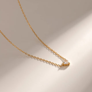 Mira Heart Necklace- 18k Gold Plated