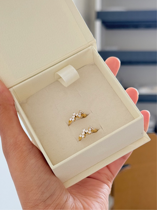 Drop Charm Earrings + Noor Huggies