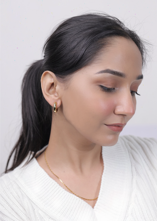 Diva Hoops- 18k Gold Plated